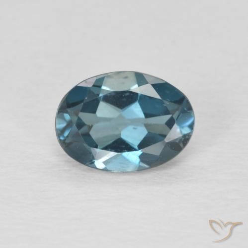 0.90ct Натуральный Лондон-Блю Топаз, Овал, Чистота VVS