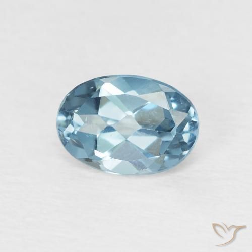 1.05ct Натуральный Лондон-Блю Топаз, Овал, VVS-VS