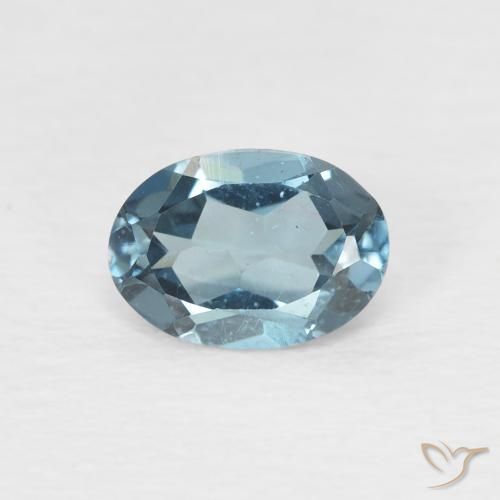 0.98ct Натуральный Лондон-Блю Топаз, Овал, Чистота VS