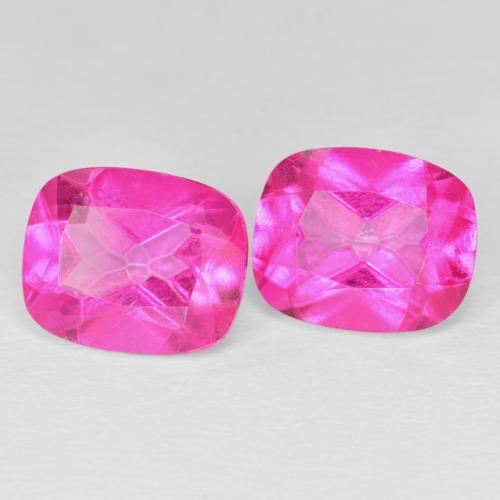 10.01ctw Натуральный Medium Dark-Pink Топаз, Подушка, Чистота VS