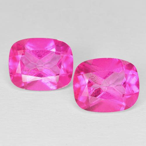 10.01 карата, натуральный Medium Dark-Pink Топаз, Подушка, Чистота VS