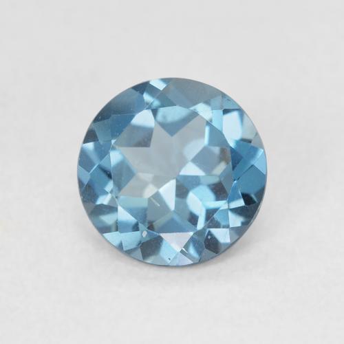1.48ct Натуральный Свисс-Блю Топаз, Круглый, Чистота VS