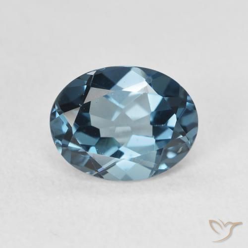 2.28ct Натуральный Лондон-Блю Топаз, Овал, Чистота VS