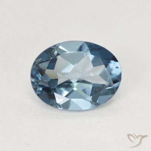 2.23ct Натуральный Лондон-Блю Топаз, Овал, Чистота VS