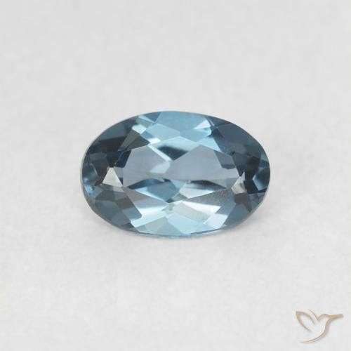 0.55ct Натуральный Лондон-Блю Топаз, Овал, Чистота VVS
