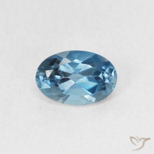0.65ct Натуральный Лондон-Блю Топаз, Овал, Чистота VVS