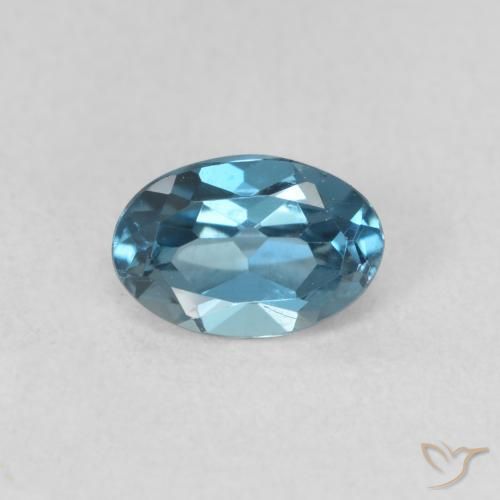 0.60ct Натуральный Лондон-Блю Топаз, Овал, Чистота VVS