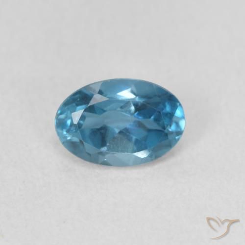 0.56ct Натуральный Лондон-Блю Топаз, Овал, Чистота VVS