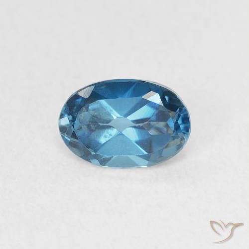 0.62ct Натуральный Лондон-Блю Топаз, Овал, Чистота VVS