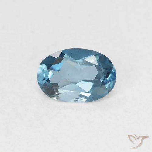 0.56ct Натуральный Лондон-Блю Топаз, Овал, Чистота VVS