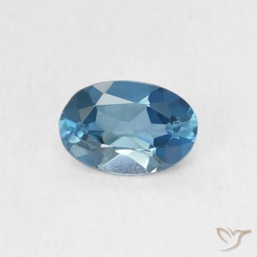 0.57ct Натуральный Лондон-Блю Топаз, Овал, Чистота VVS