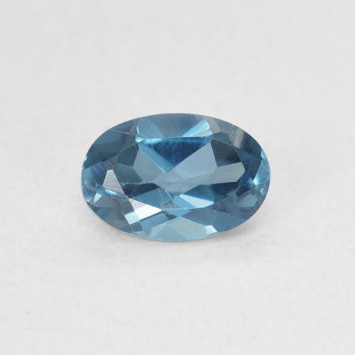 0.61ct Натуральный Лондон-Блю Топаз, Овал, Чистота VVS