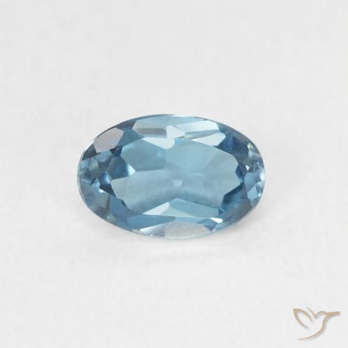 0.60ct Натуральный Лондон-Блю Топаз, Овал, Чистота VVS