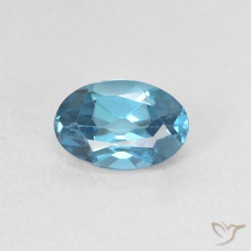 0.66ct Натуральный Лондон-Блю Топаз, Овал, Чистота VVS