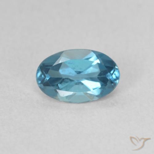 0.53ct Натуральный Лондон-Блю Топаз, Овал, Чистота VVS