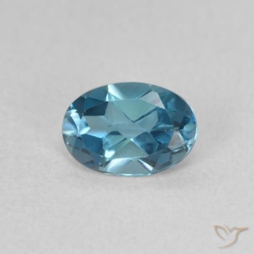 0.60ct Натуральный Лондон-Блю Топаз, Овал, Чистота VVS