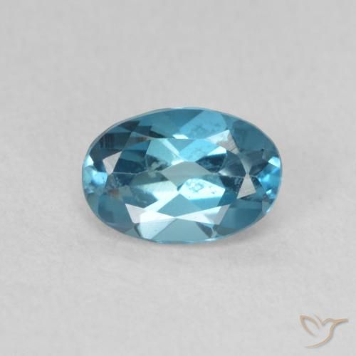 0.68ct Натуральный Лондон-Блю Топаз, Овал, Чистота VVS