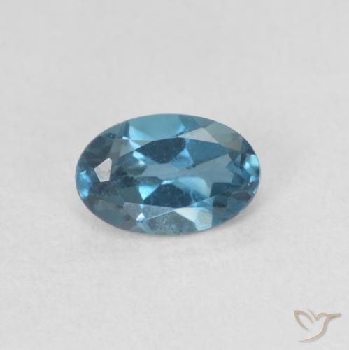 0.58ct Натуральный Лондон-Блю Топаз, Овал, VVS-VS