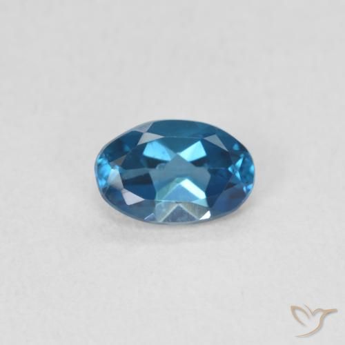 0.52ct Натуральный Лондон-Блю Топаз, Овал, Чистота VS