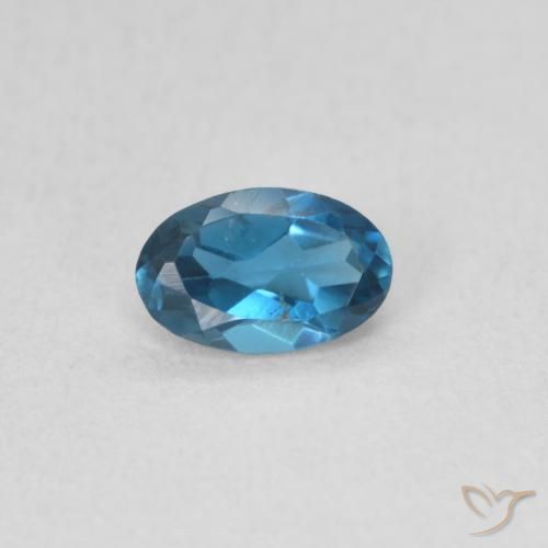 0.53ct Натуральный Лондон-Блю Топаз, Овал, Чистота VS