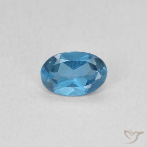 0.51ct Натуральный Лондон-Блю Топаз, Овал, Чистота VS