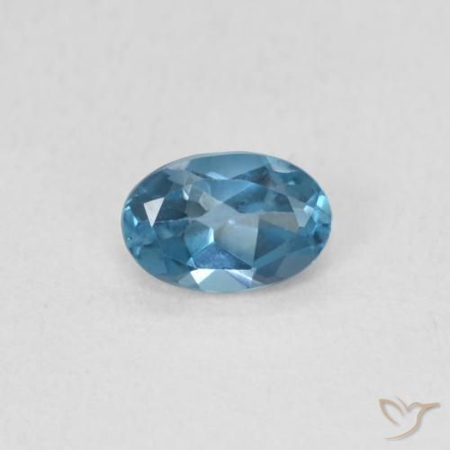 0.56ct Натуральный Лондон-Блю Топаз, Овал, Чистота VS