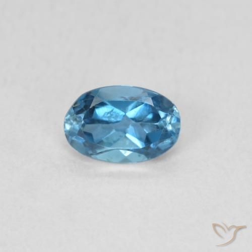 0.58ct Натуральный Лондон-Блю Топаз, Овал, Чистота VS