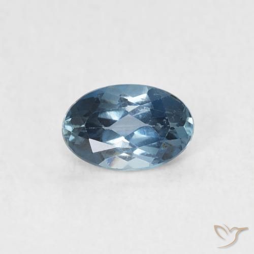 0.58ct Натуральный Лондон-Блю Топаз, Овал, VVS-VS