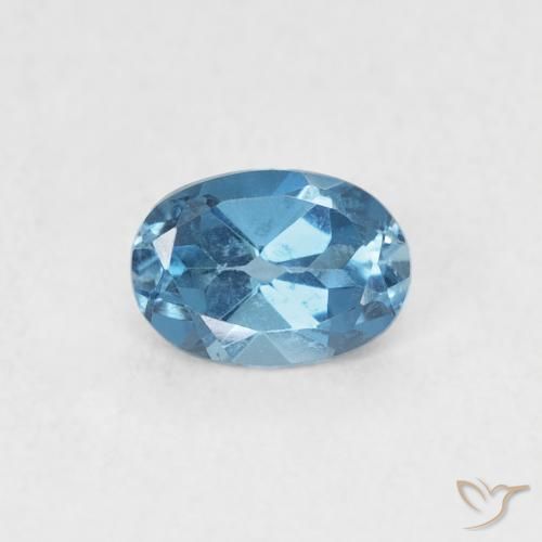 0.53ct Натуральный Лондон-Блю Топаз, Овал, VVS-VS