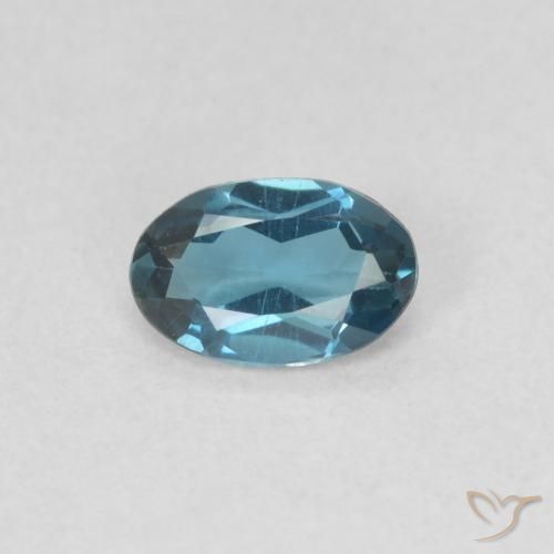 0.52ct Натуральный Лондон-Блю Топаз, Овал, Чистота VVS