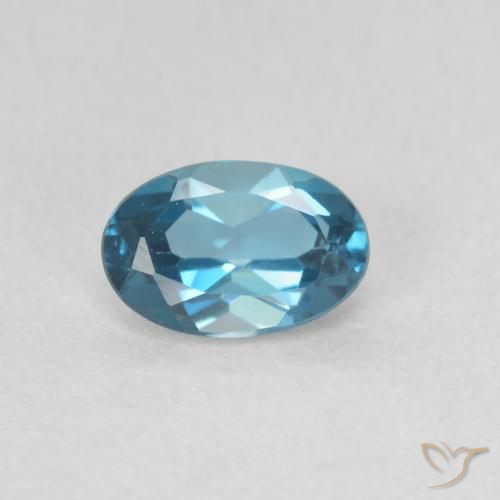 0.57ct Натуральный Лондон-Блю Топаз, Овал, Чистота VVS