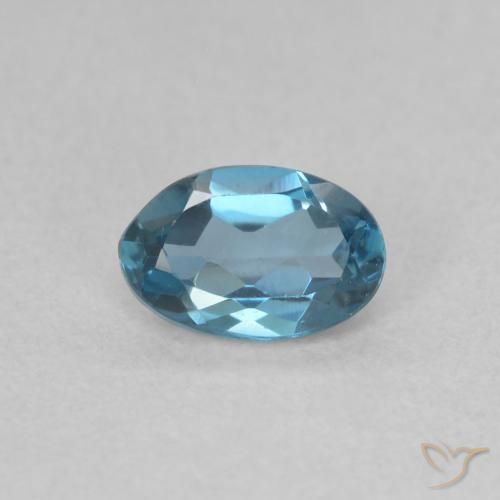 0.53ct Натуральный Лондон-Блю Топаз, Овал, Чистота VVS