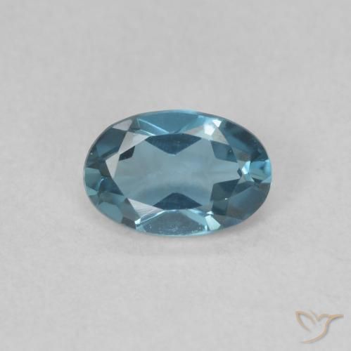 0.51ct Натуральный Лондон-Блю Топаз, Овал, Чистота VVS