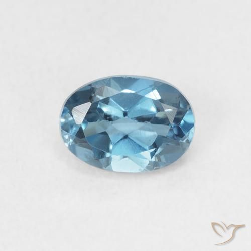 0.55ct Натуральный Лондон-Блю Топаз, Овал, Чистота VS