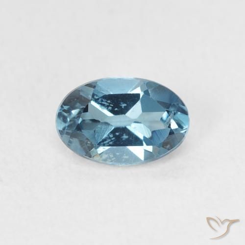 0.65ct Натуральный Лондон-Блю Топаз, Овал, Чистота VS