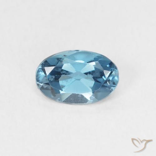 0.53ct Натуральный Лондон-Блю Топаз, Овал, Чистота VS