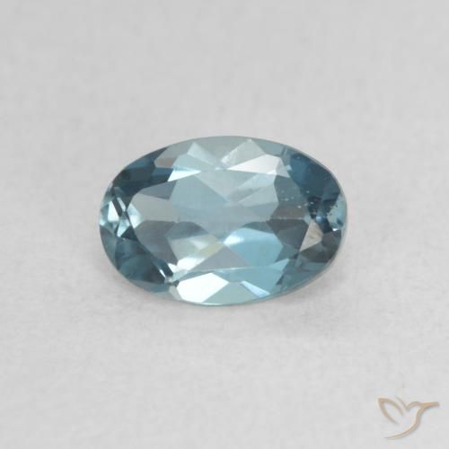 0.72ct Натуральный Лондон-Блю Топаз, Овал, VVS-VS