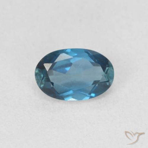 0.59ct Натуральный Лондон-Блю Топаз, Овал, VVS-VS