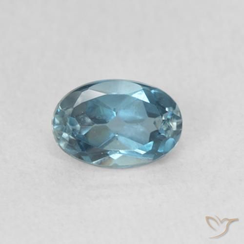0.65ct Натуральный Лондон-Блю Топаз, Овал, VVS-VS