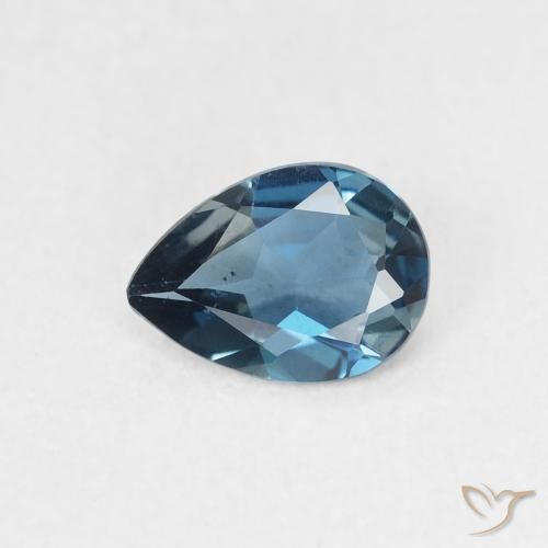 0.65ct Натуральный Лондон-Блю Топаз, Форма груши, VVS-VS