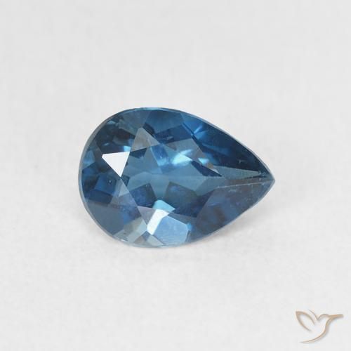 0.81ct Натуральный Лондон-Блю Топаз, Форма груши, VVS-VS
