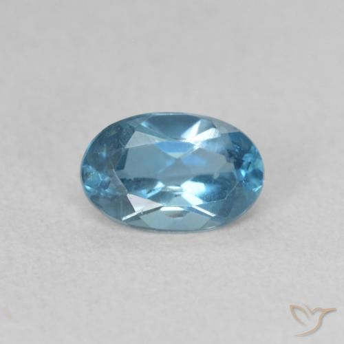 0.60ct Натуральный Лондон-Блю Топаз, Овал, VVS-VS