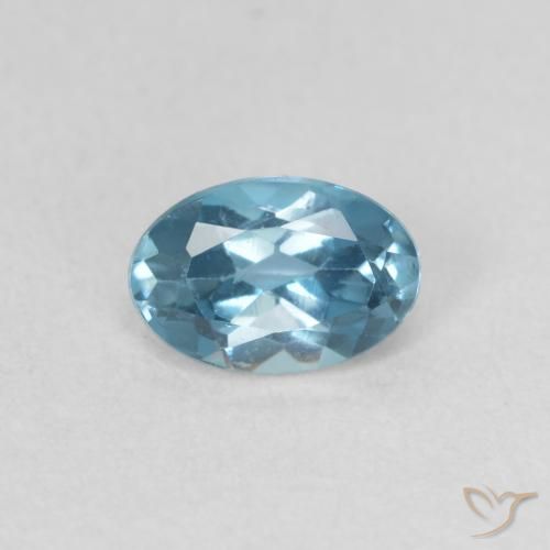 0.59ct Натуральный Лондон-Блю Топаз, Овал, VVS-VS