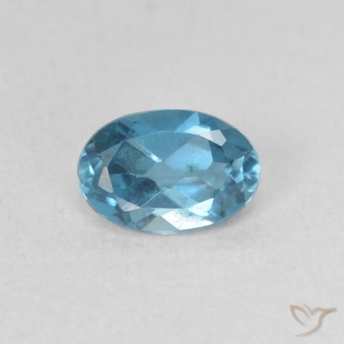 0.53ct Натуральный Лондон-Блю Топаз, Овал, VVS-VS