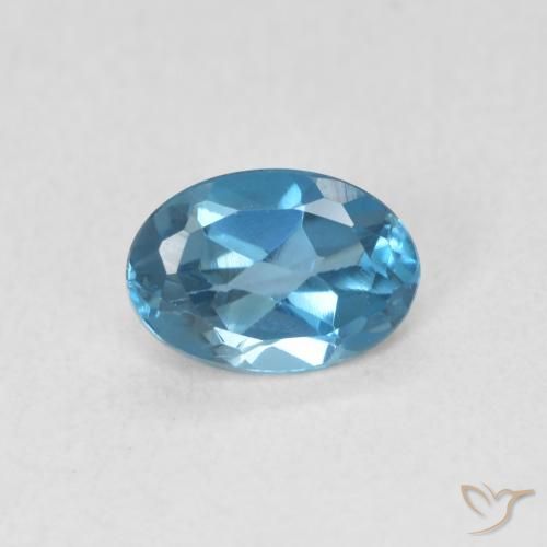0.58ct Натуральный Лондон-Блю Топаз, Овал, VVS-VS