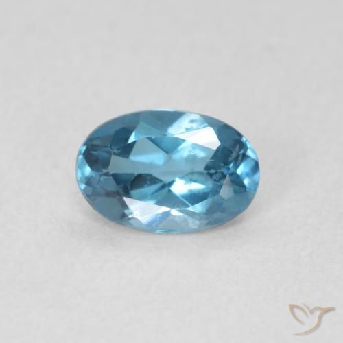 0.56ct Натуральный Лондон-Блю Топаз, Овал, VVS-VS