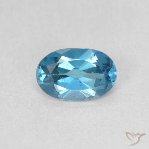 0.52ct Натуральный Лондон-Блю Топаз, Овал, Чистота VS