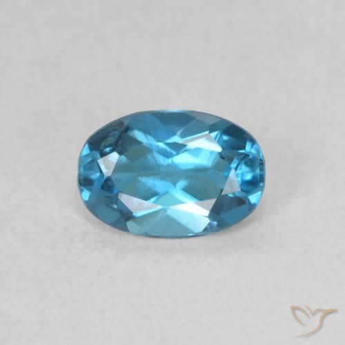0.52ct Натуральный Лондон-Блю Топаз, Овал, Чистота VS