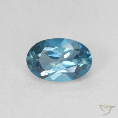 0.66ct Натуральный Лондон-Блю Топаз, Овал, Чистота VS