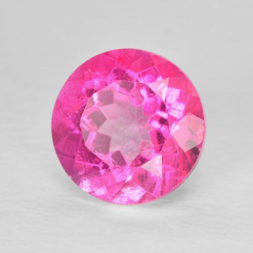 3.81 карата, натуральный Medium Dark-Pink Топаз, Круглый, VVS-VS
